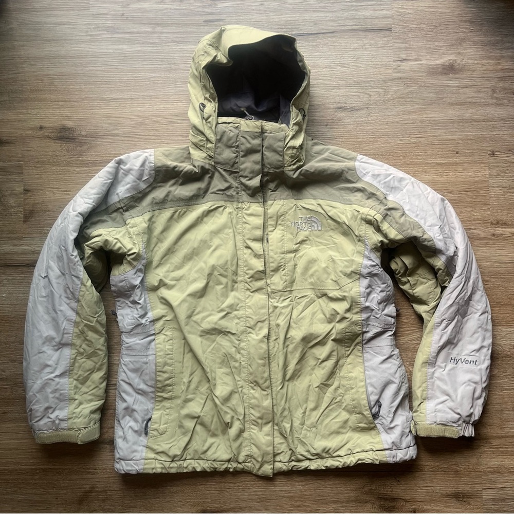 The North Face HyVent Jacket in Olive and Gray